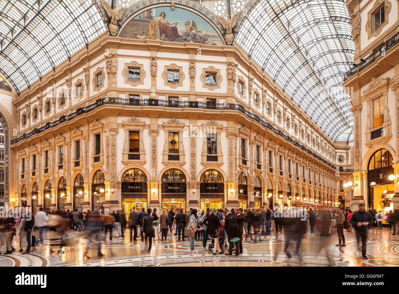 Die Galleria Vittorio Emanuele II in Mailand, Lombardei, Italien, Mitteleuropa Stockfoto