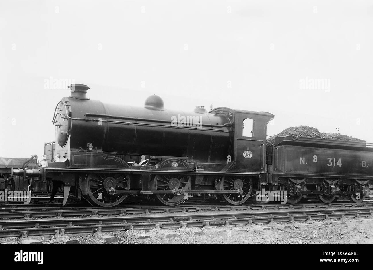NBR 0-6-0 No.314 der LNER Class J37 Stockfoto