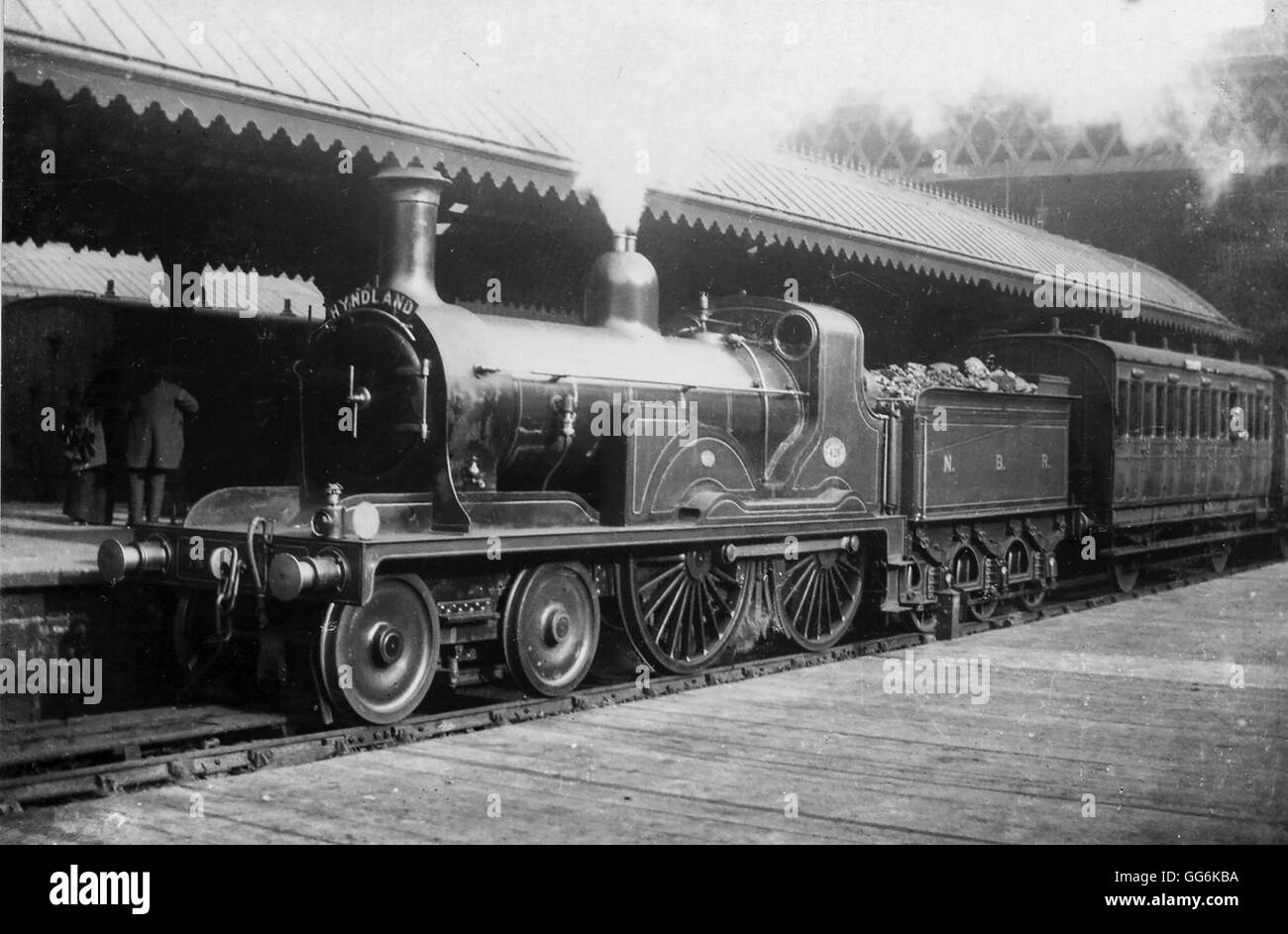 NBR 4-4-0 No.479 die Abbotsford Klasse wie ursprünglich mit soliden Fahrwerk Räder gebaut Stockfoto