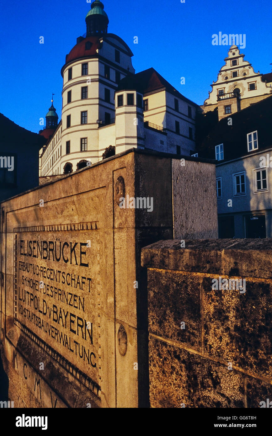Schloss Neuburg Neuburg der Donau. Bavraia. Deutschland. Europa-Bayern. Deutschland Stockfoto