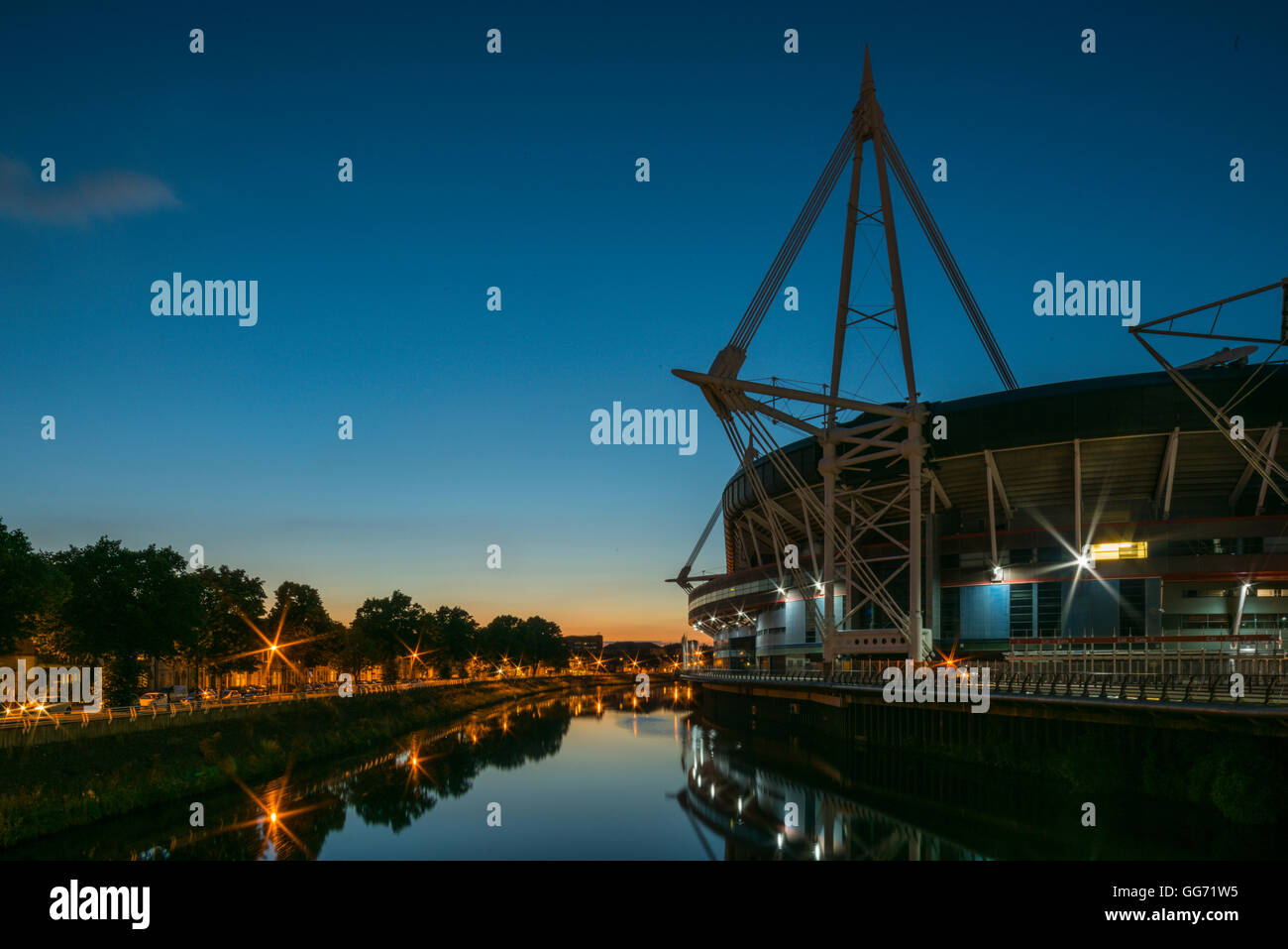 Das Principality Stadium, Heimstadion des walisischen Rugby. Früher bekannt als Millennium Stadium in Cardiff, Südwales Stockfoto