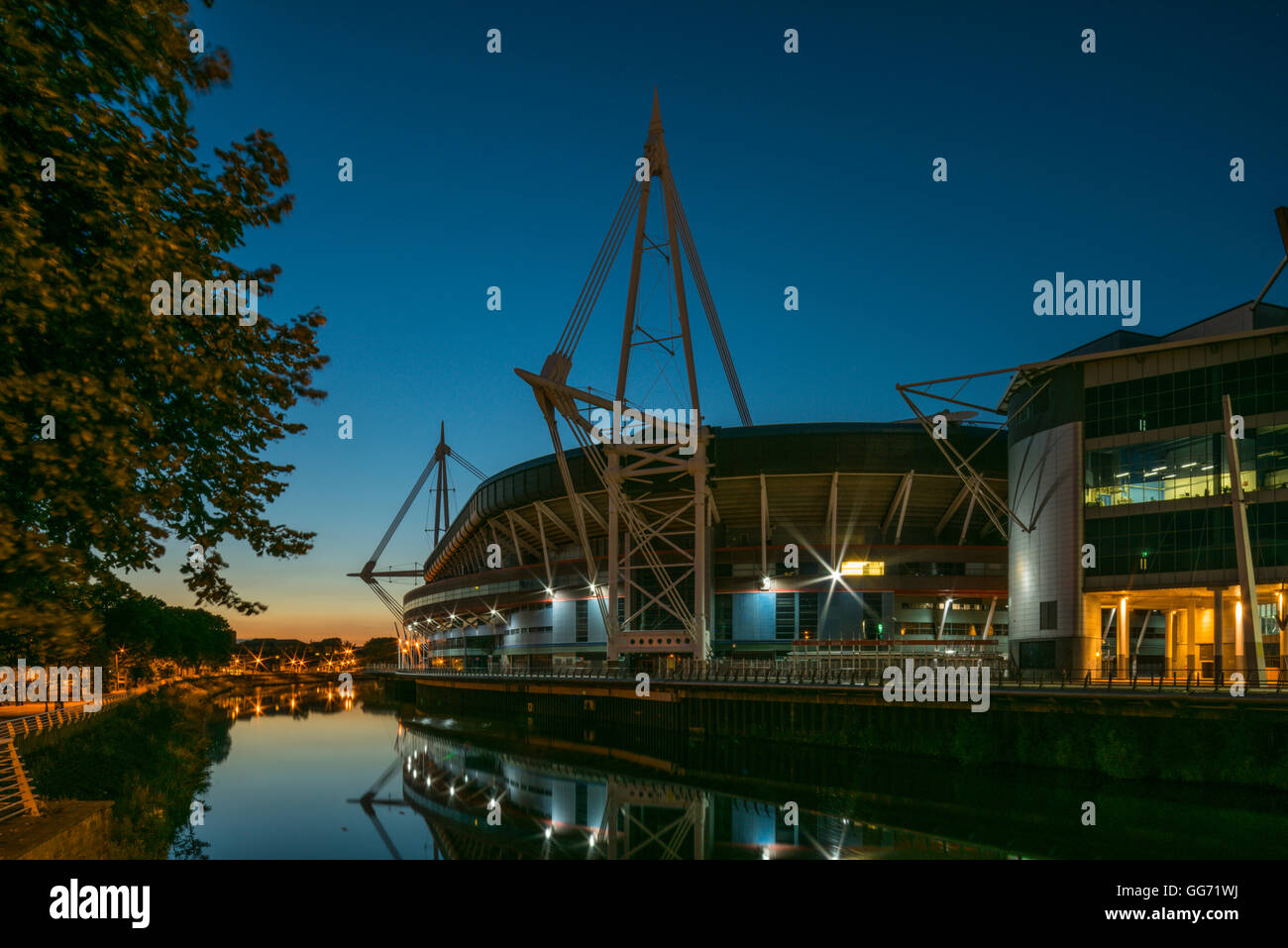 Das Principality Stadium, Heimstadion des walisischen Rugby. Früher bekannt als Millennium Stadium in Cardiff, Südwales Stockfoto