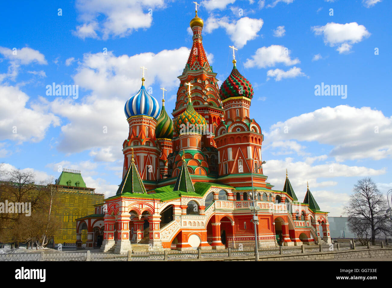 Moskau St. Basilius-Kathedrale Kreml Kirche Stockfoto