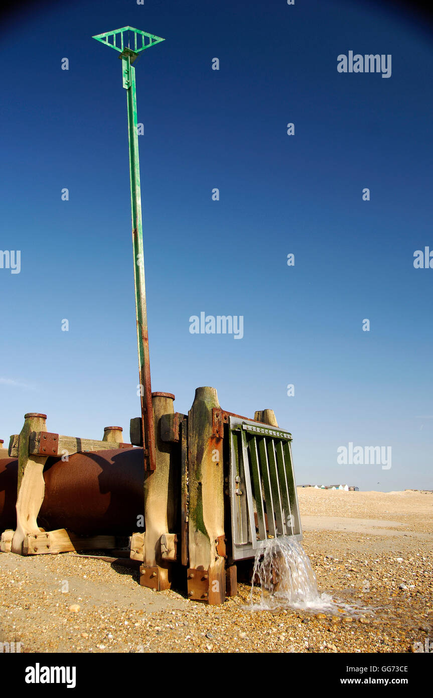 Wasser-Abfluß-Leitung Stockfoto