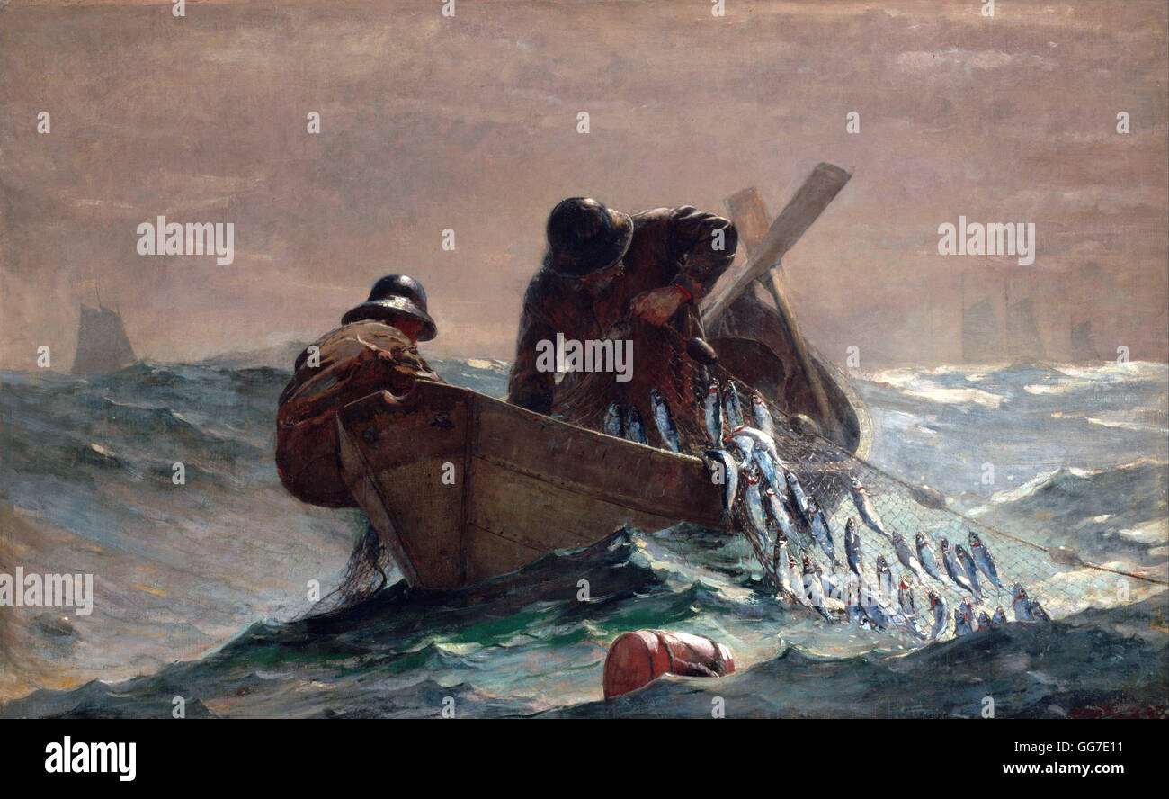 Der Hering Net von Winslow Homer Stockfoto