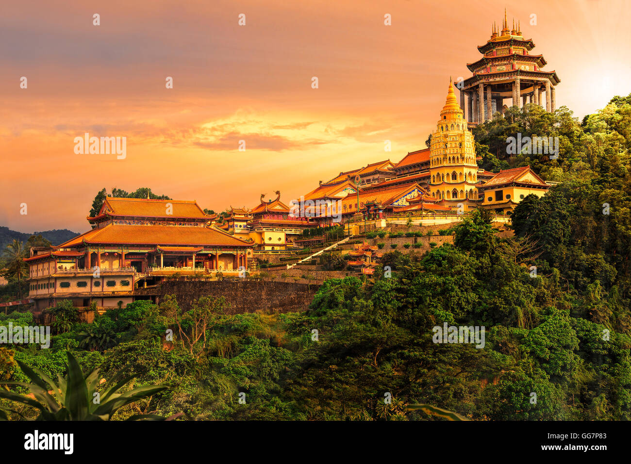 Buddhistische Tempel Kek Lok Si in Penang Stockfoto