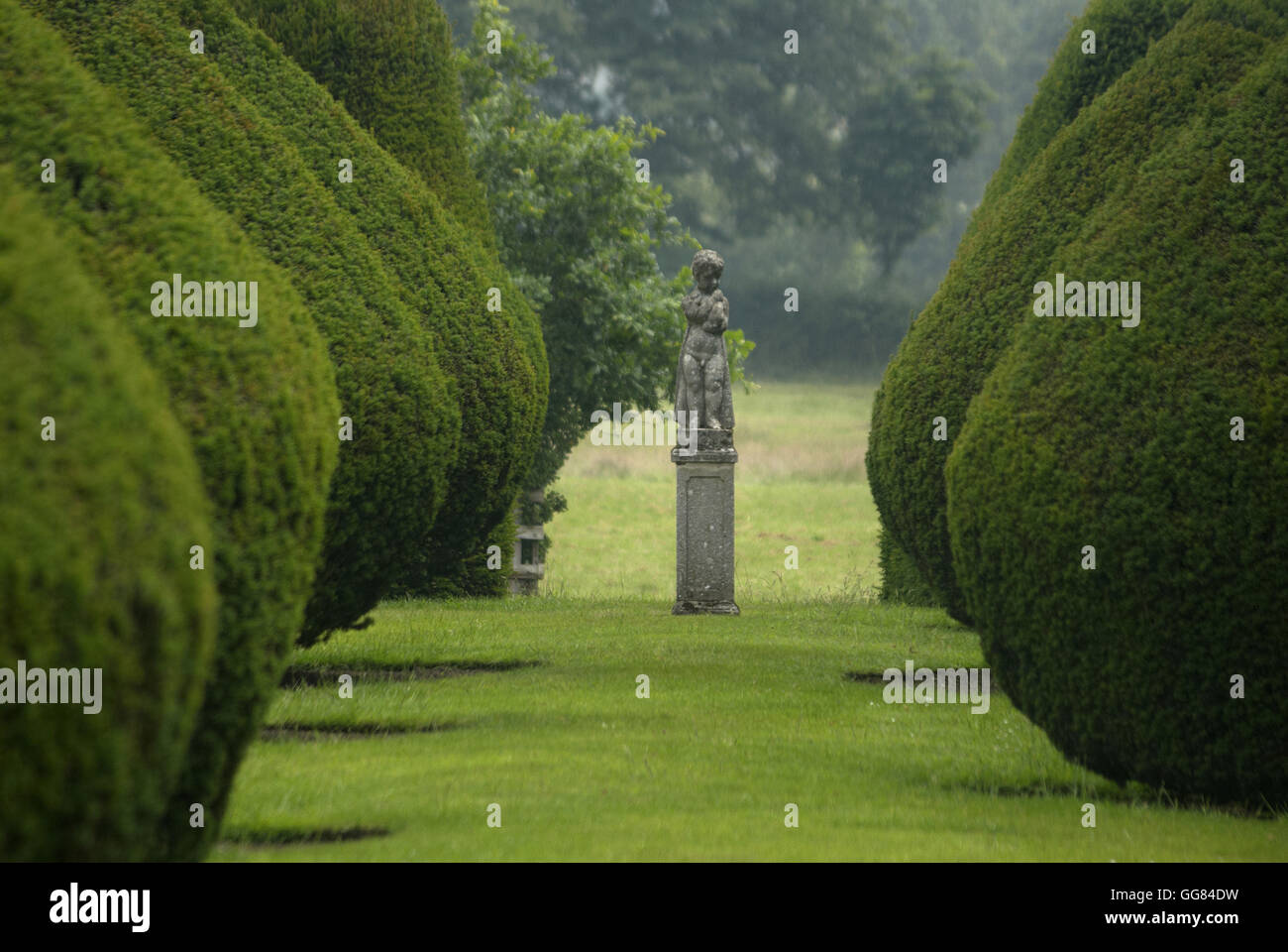 Gärten von Burton Agnes Hall, Driffield, East Yorkshire Stockfoto