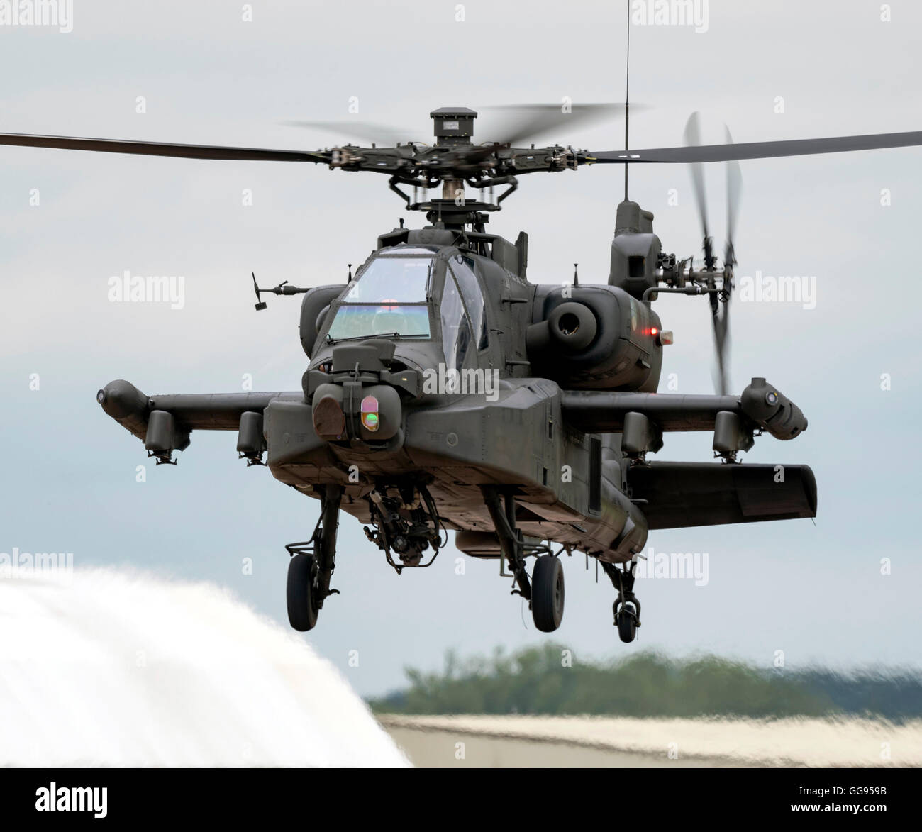 AH - 64D Apache niederländische Luftwaffe beim Royal International Air Tattoo 2016 Stockfoto