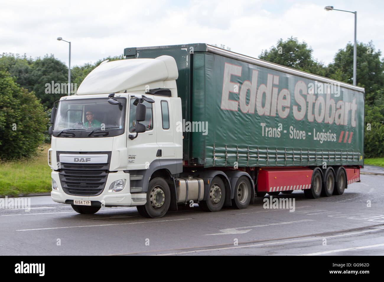 Eddie Stobart, Trans Store Logistics in Preston, Lancashire, UK. Stockfoto