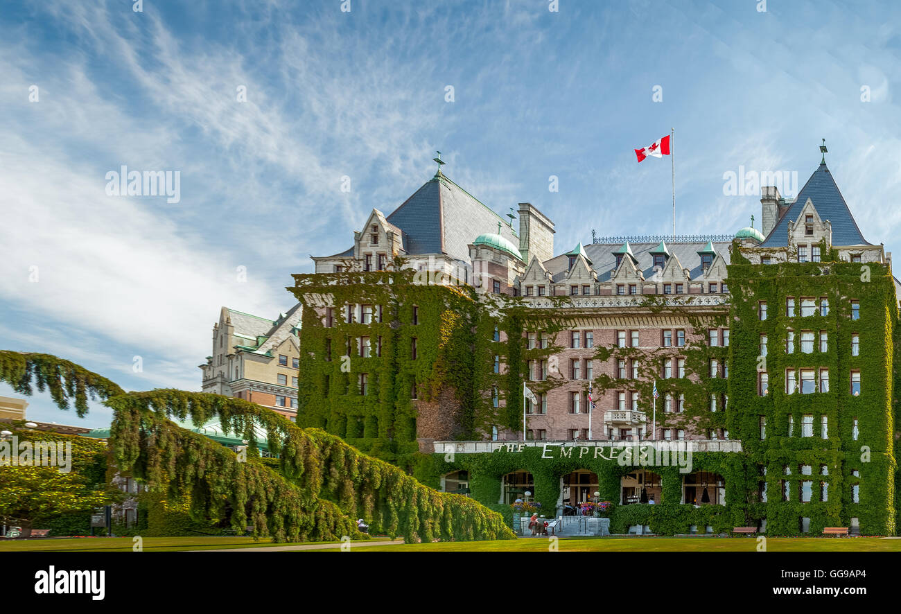 Fairmont Empress (am häufigsten der Kaiserin genannt) ist eines der ältesten und berühmtesten Stockfoto