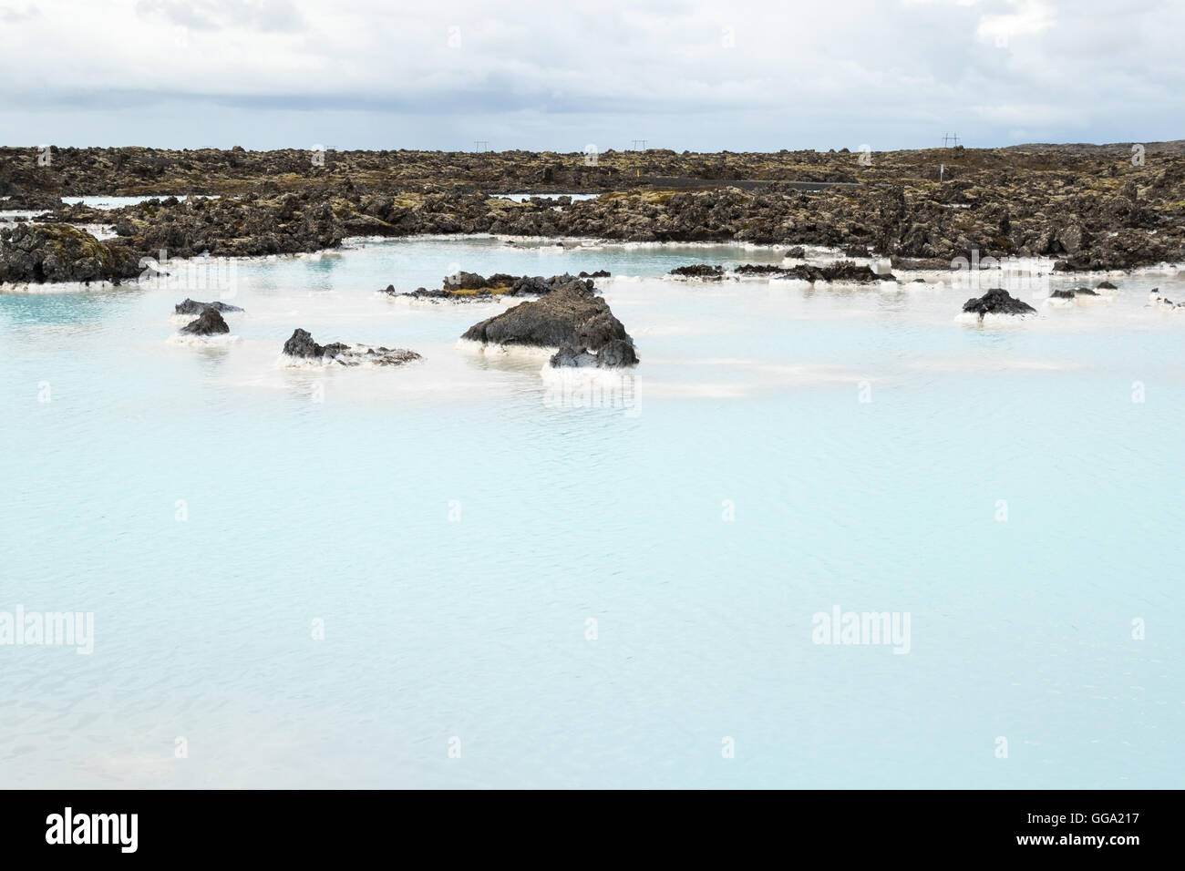 Blaue Lagune Wasser, Island Stockfoto