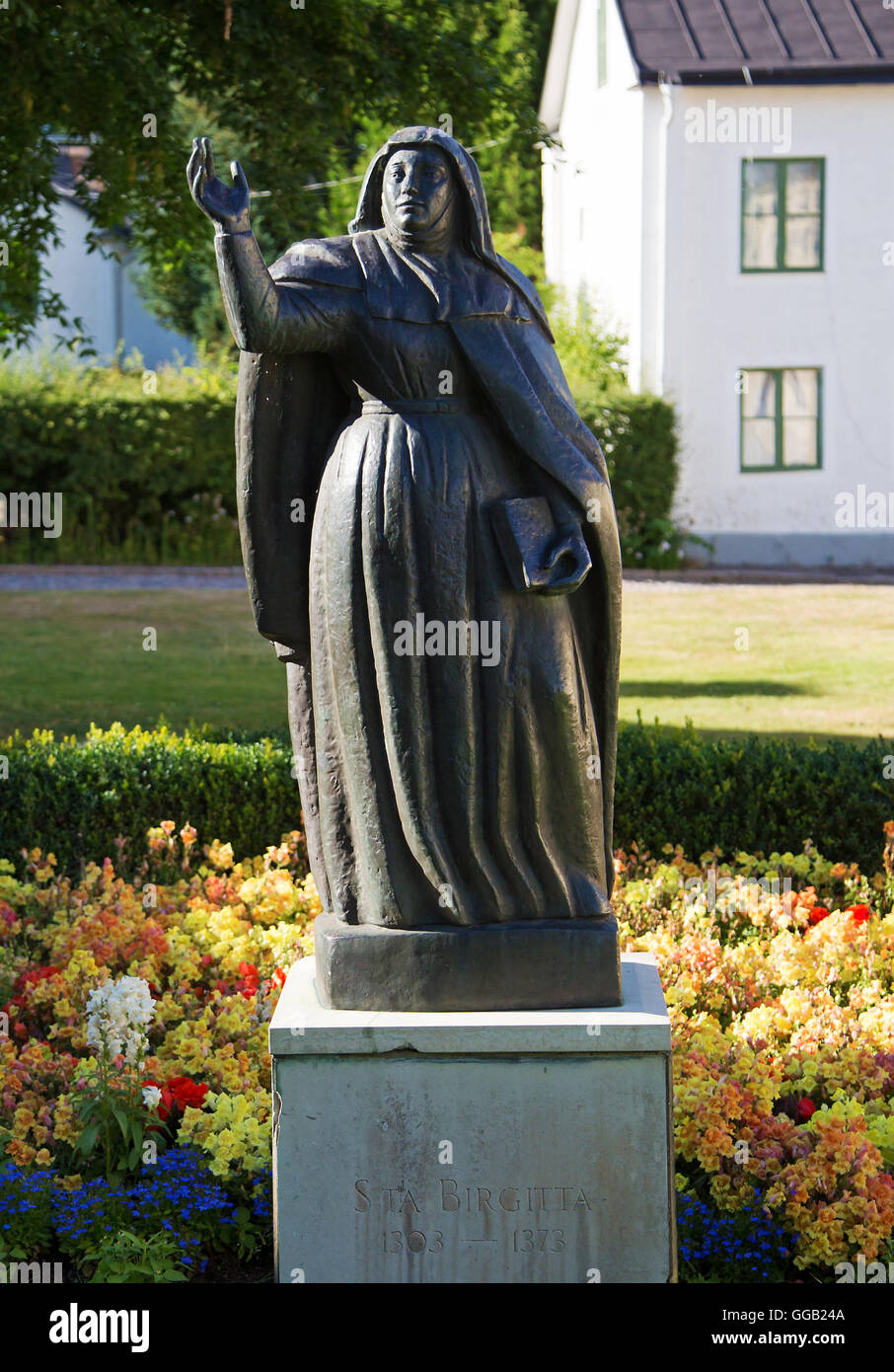 VADSTENA SCHWEDEN 26. Juli 2016. Birgitta Birgersdotter auch bekannt als St. Birgitta, geboren um 1303 wahrscheinlich in Finsta, Uppland, Stockfoto