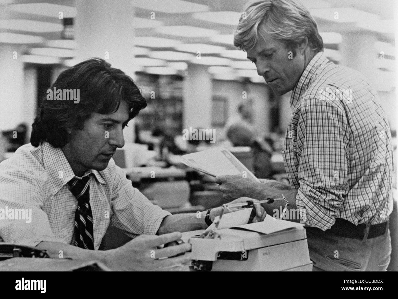 DIE UNBESTECHLICHEN des Präsidenten Männer USA 1976 die Journalisten