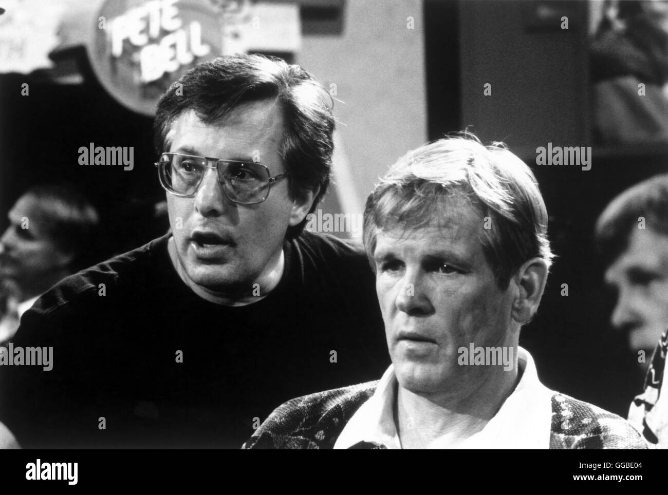 BLUE CHIPS USA 1994 William Friedkin Director WILLIAM FRIEDKIN und NICK NOLTE am Drehort Regie: William Friedkin Stockfoto