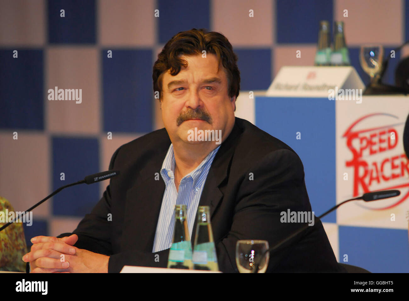 JOHN GOODMAN, Speed Racer, Pressekonferenz in Berlin (31 Mai 2007) Regie: Andy Wachowski, Larry Wachowski Stockfoto