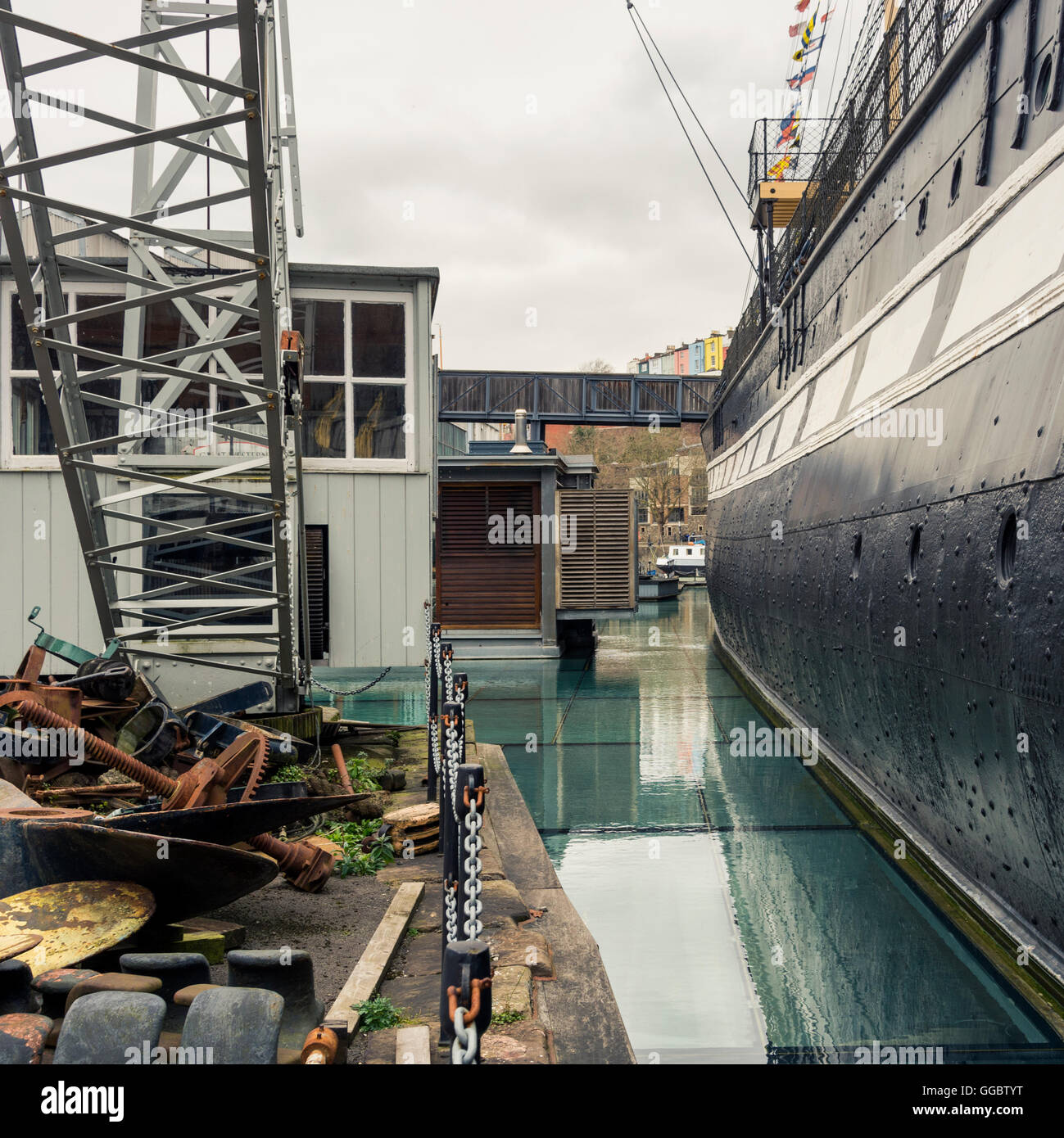 Brunels SS Great Britain nun ein Museum im historischen Harbourside Bristols Stockfoto