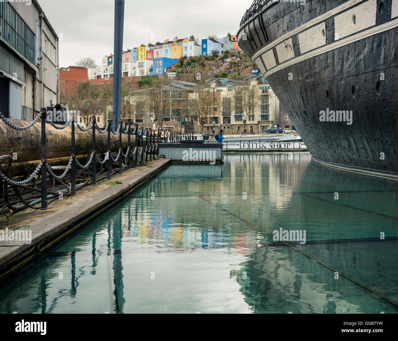 Brunels SS Great Britain nun ein Museum im historischen Harbourside Bristols Stockfoto
