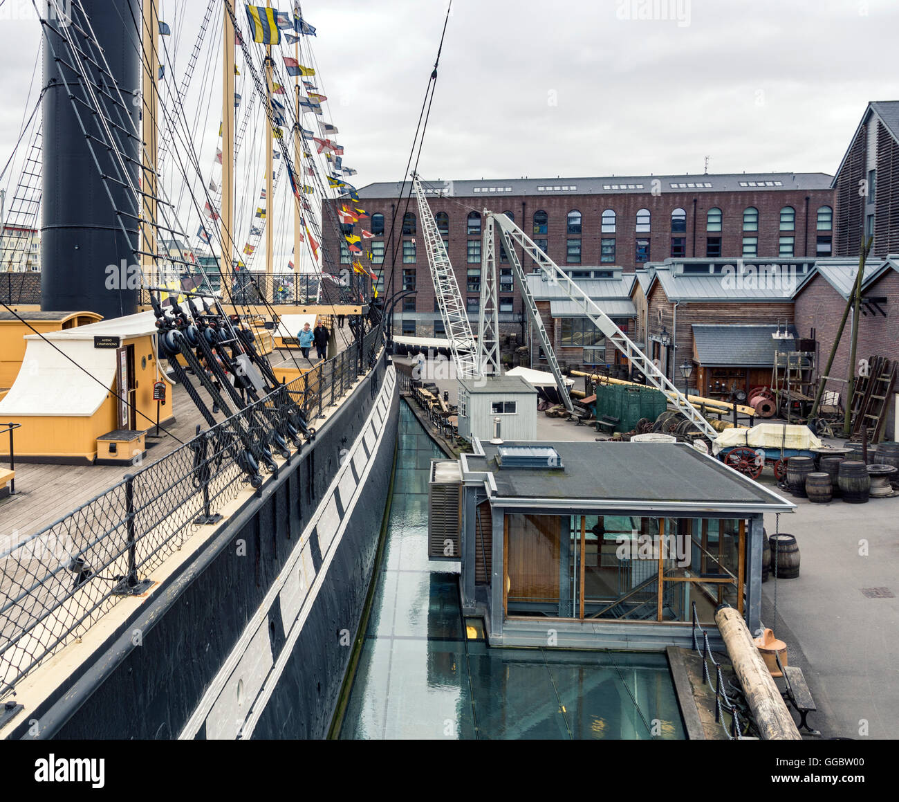 Neben Brunels SS Great Britain nun ein Museum im historischen Harbourside Bristols Stockfoto
