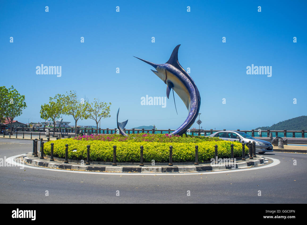 Swordish Insel im Zentrum von Kota Kinabalu, Sabah malaysia Borneo Stockfoto