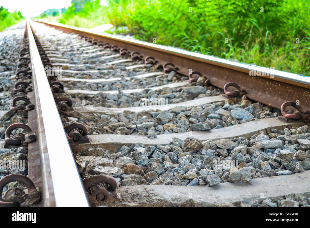 Selektiven Fokus alte Eisenbahn in thailand Stockfoto