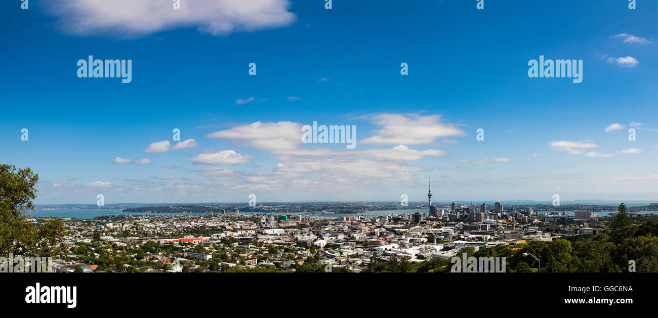 Auckland-Panorama Stockfoto