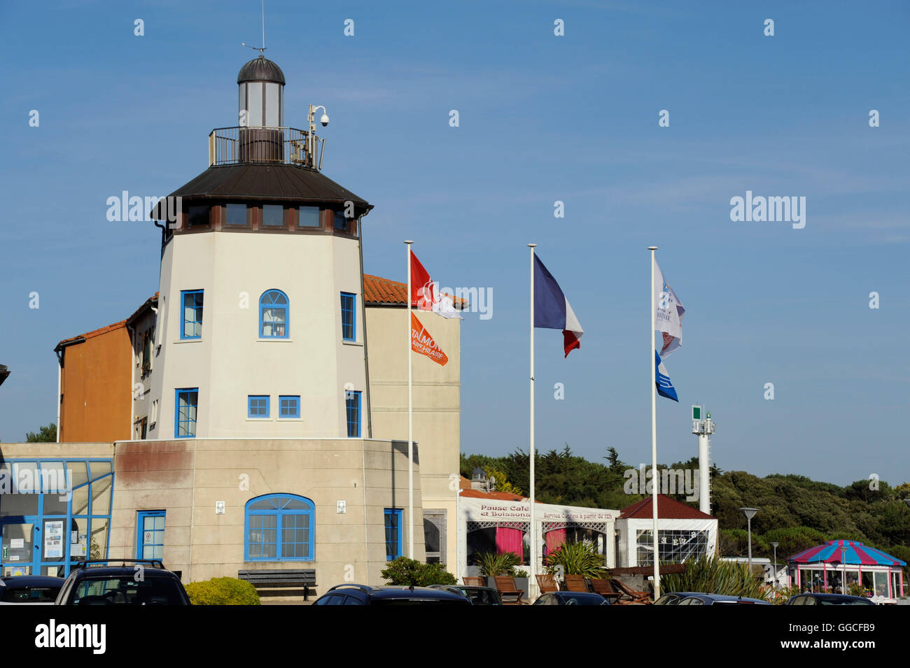 Port-Bourgenay Hafenmeister, Talmont Saint Hilaire, Vendee, Pays de la Loire, Frankreich Stockfoto
