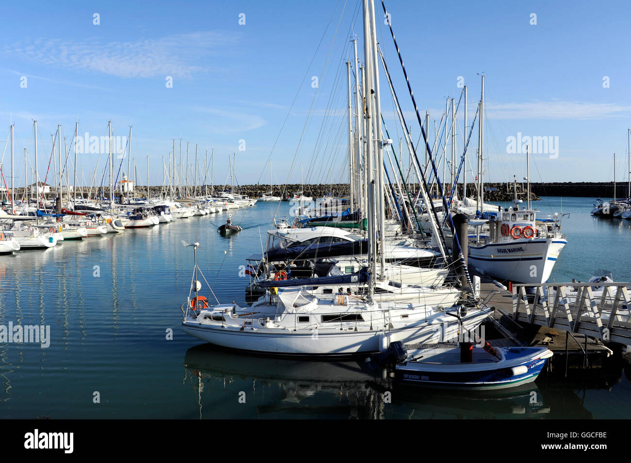 Hafen von Port-Bourgenay, Talmont Saint Hilaire, Vendee, Pays de la Loire, Frankreich Stockfoto