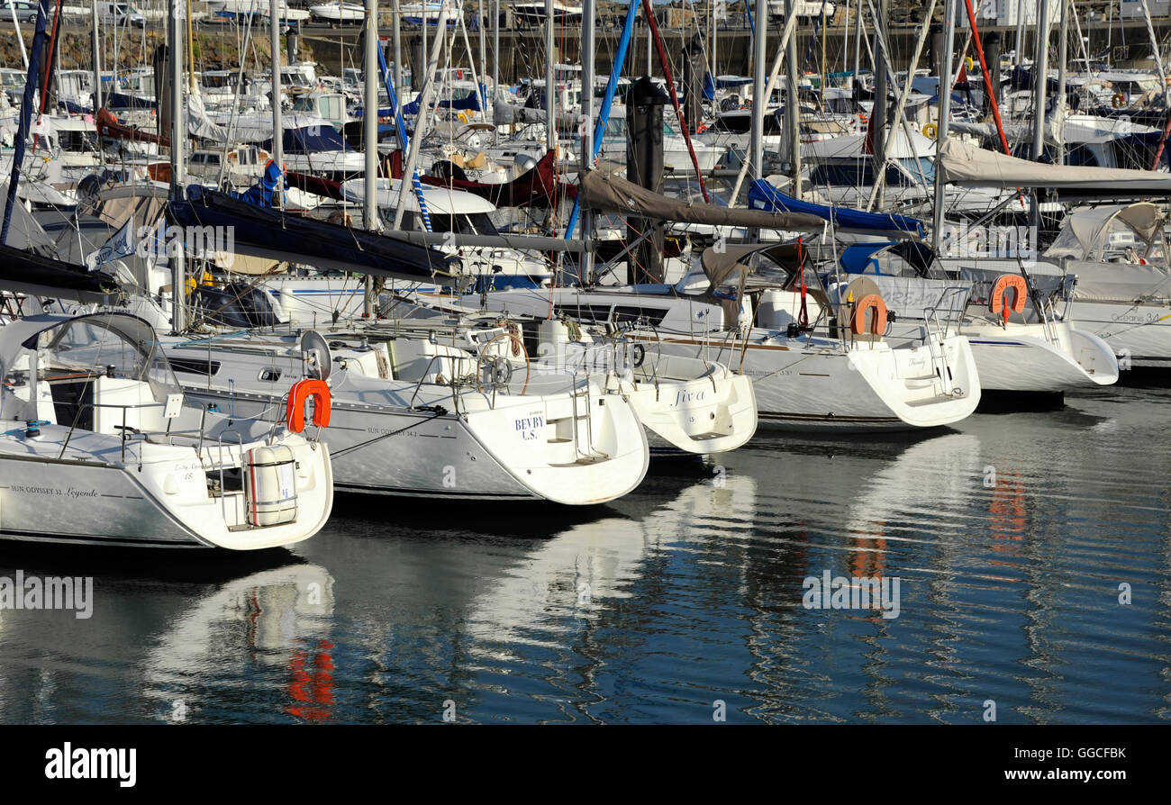 Hafen von Port-Bourgenay, Talmont Saint Hilaire, Vendee, Pays de la Loire, Frankreich Stockfoto