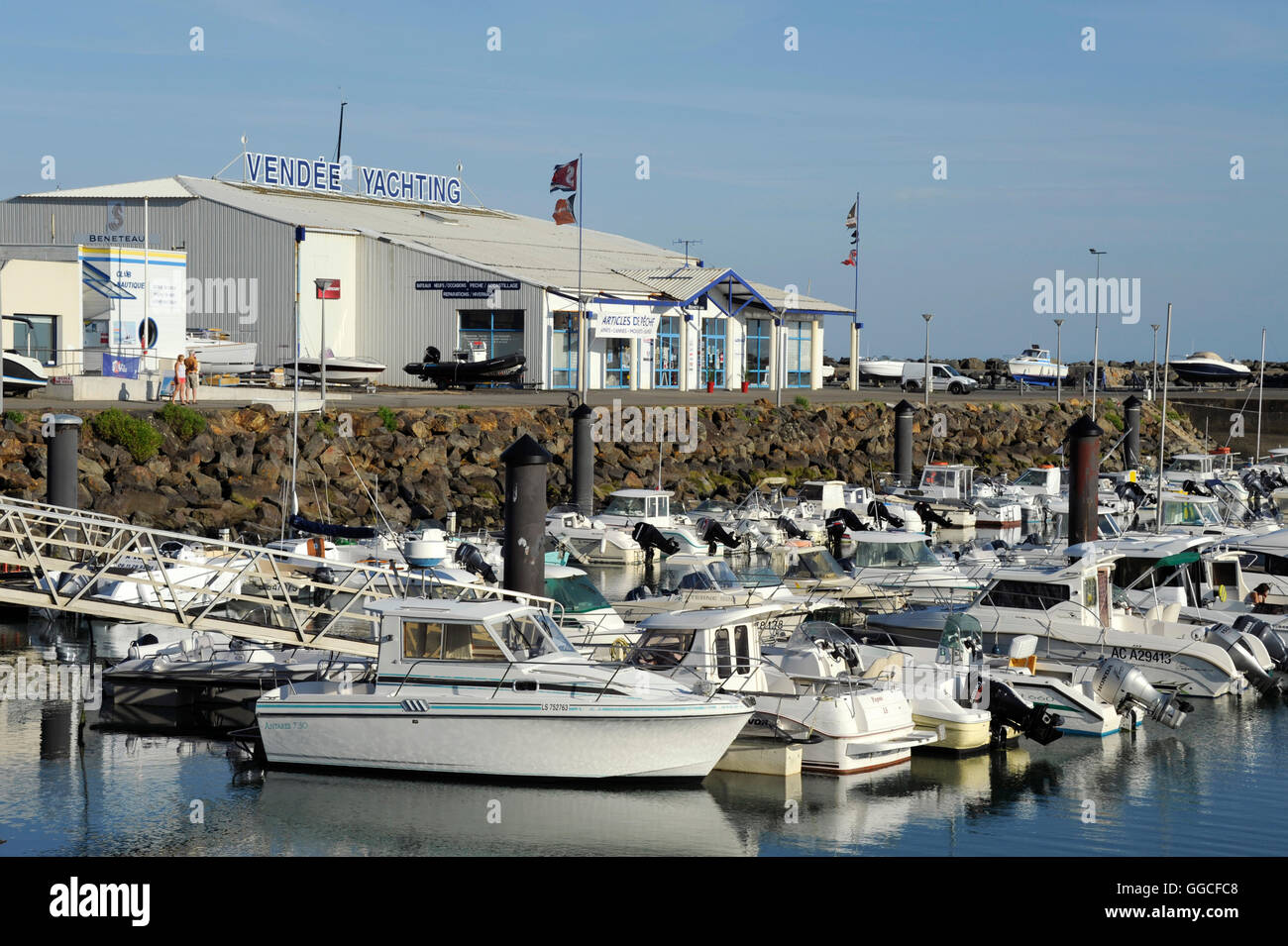 Hafen von Port-Bourgenay, Talmont Saint Hilaire, Vendee, Pays de la Loire, Frankreich Stockfoto
