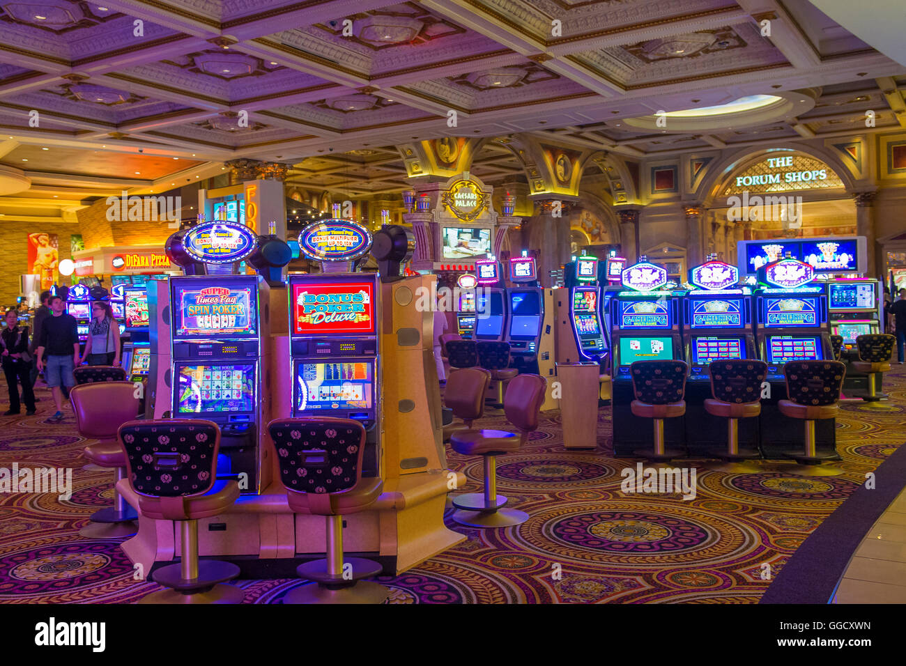 Das Caesars Palace Hotel in Las Vegas. Stockfoto
