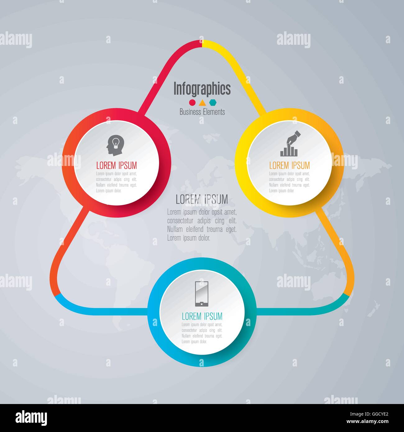 Infografiken Vorlage Vektor Illustration und Business-Icons. Stock Vektor
