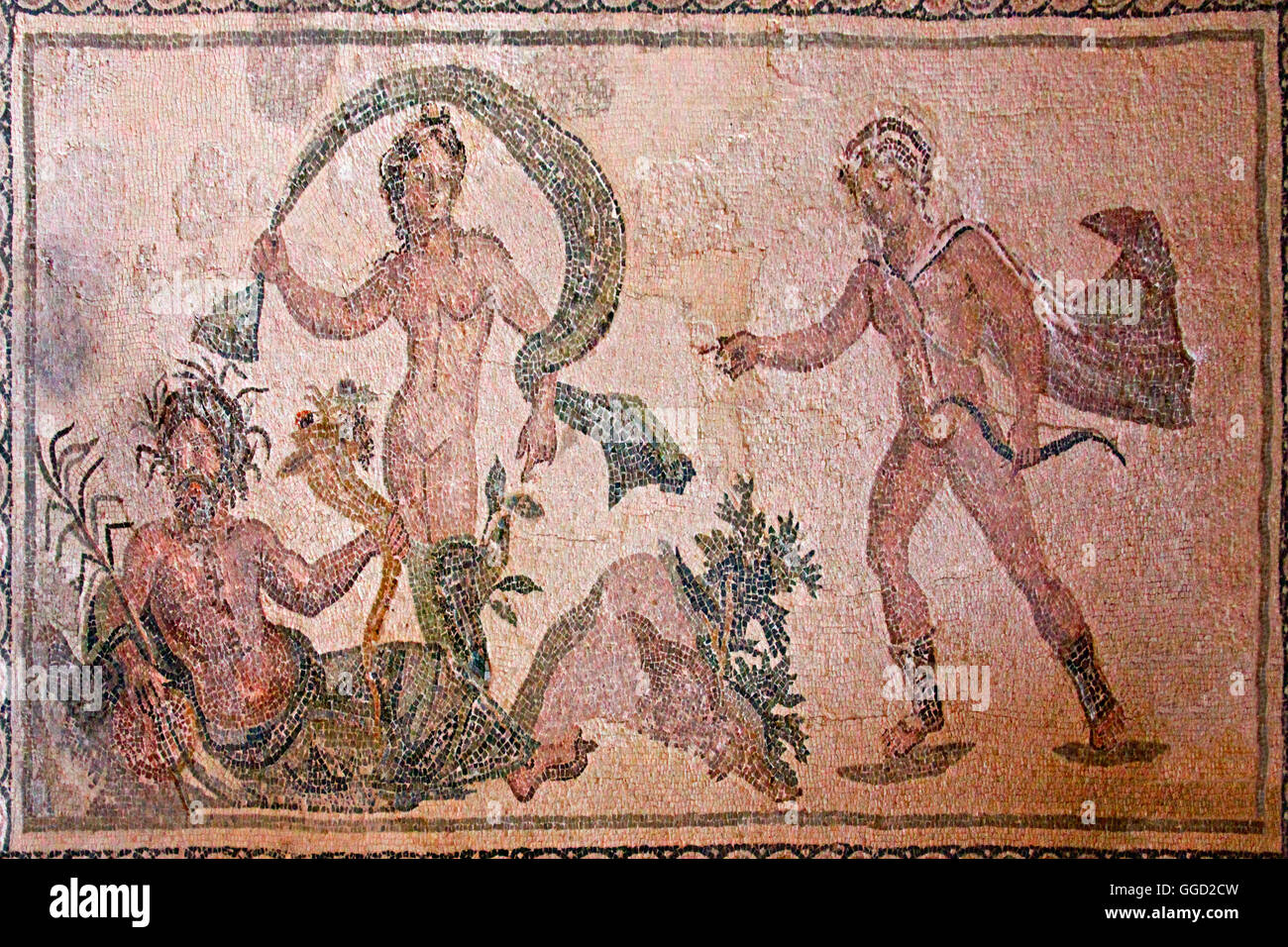 Geographie/Reisen, Zypern, Paphos, archäologischer Park, Haus des Dionysos, Zimmer 16, Apollo und Daphne, Additional-Rights - Clearance-Info - Not-Available Stockfoto