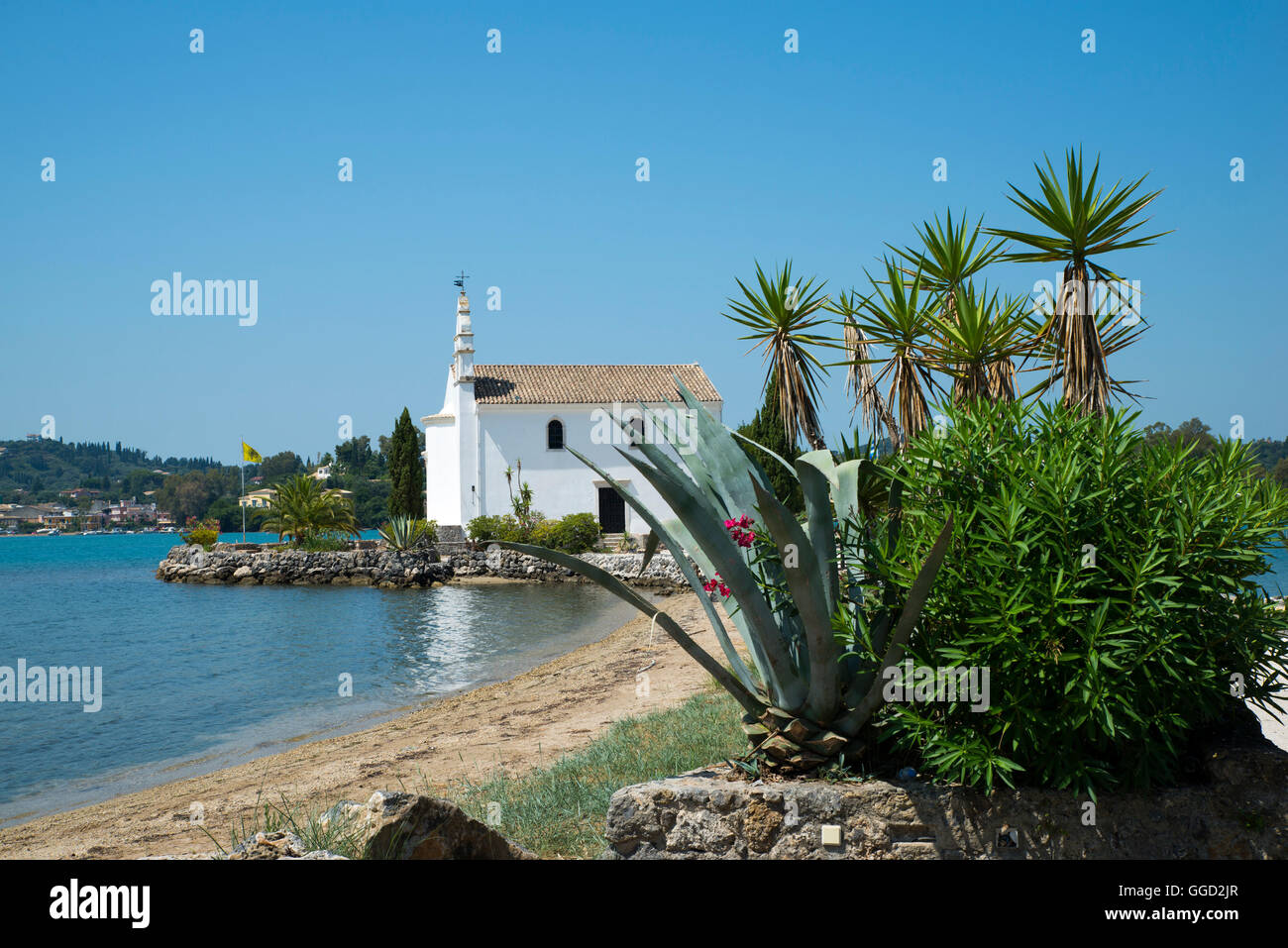 Kirche von Ipapandi, Komeno, Bucht von Gouvia, Korfu, Ionische Inseln ...