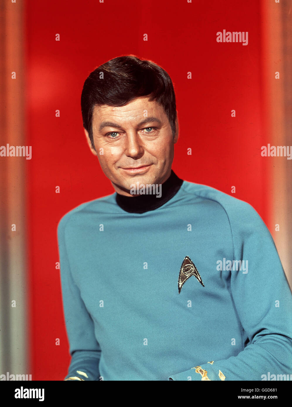 STAR TREK / STAR TREK USA 1966-69 / DeForest Kelley als Lt. Commander Leonard "Pille/Bones" McCoy, Chief Medical Officer aka. STAR TREK Stockfoto