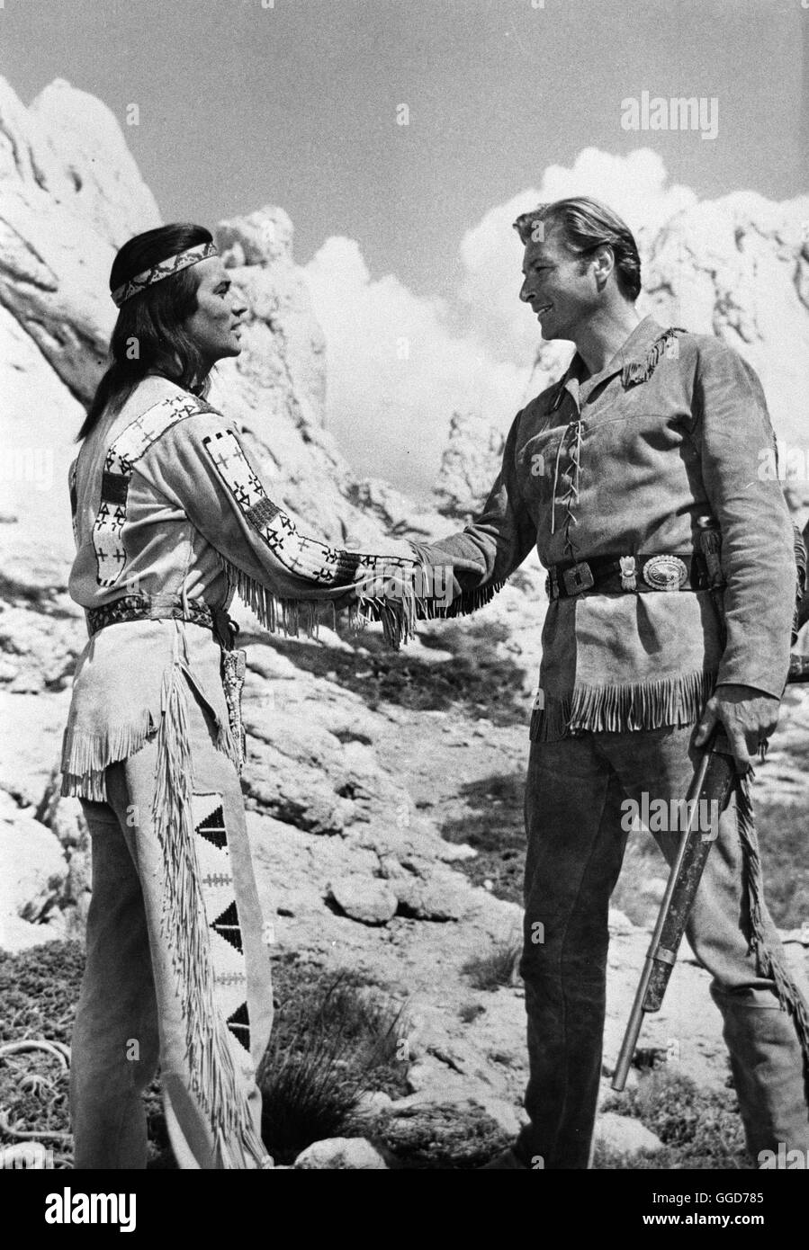 WINNETOU III / BRD/Jugoslawien 1965 / Harald Reinl Szene Mit PIERRE ...