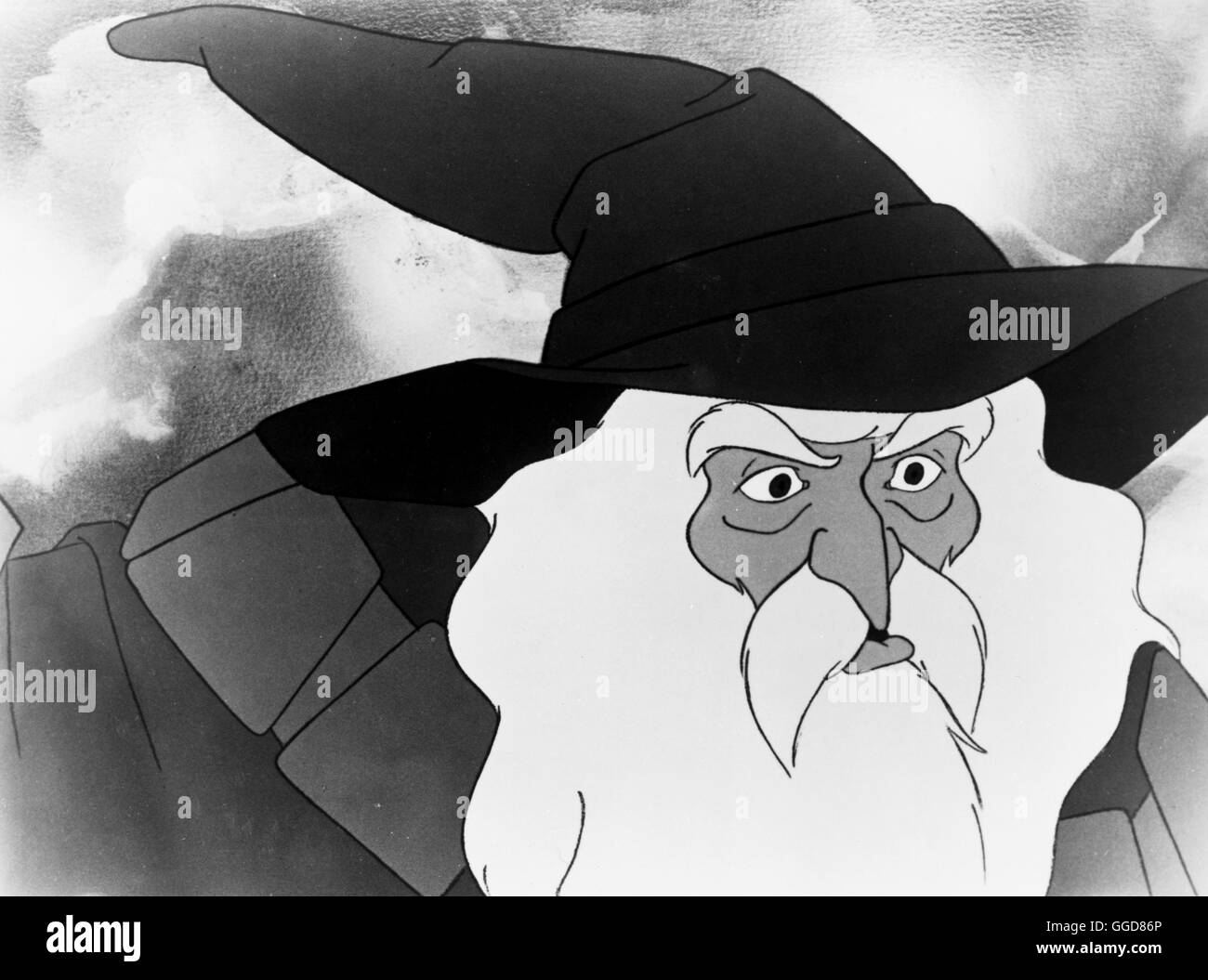 HERR DER RINGE / THE LORD OF THE RINGS USA 1977 / Ralph Bakshi Gandalf, der Zauberer, Einer der Neun Gefährten Regie: Ralph Bakshi aka. DER HERR DER RINGE Stockfoto