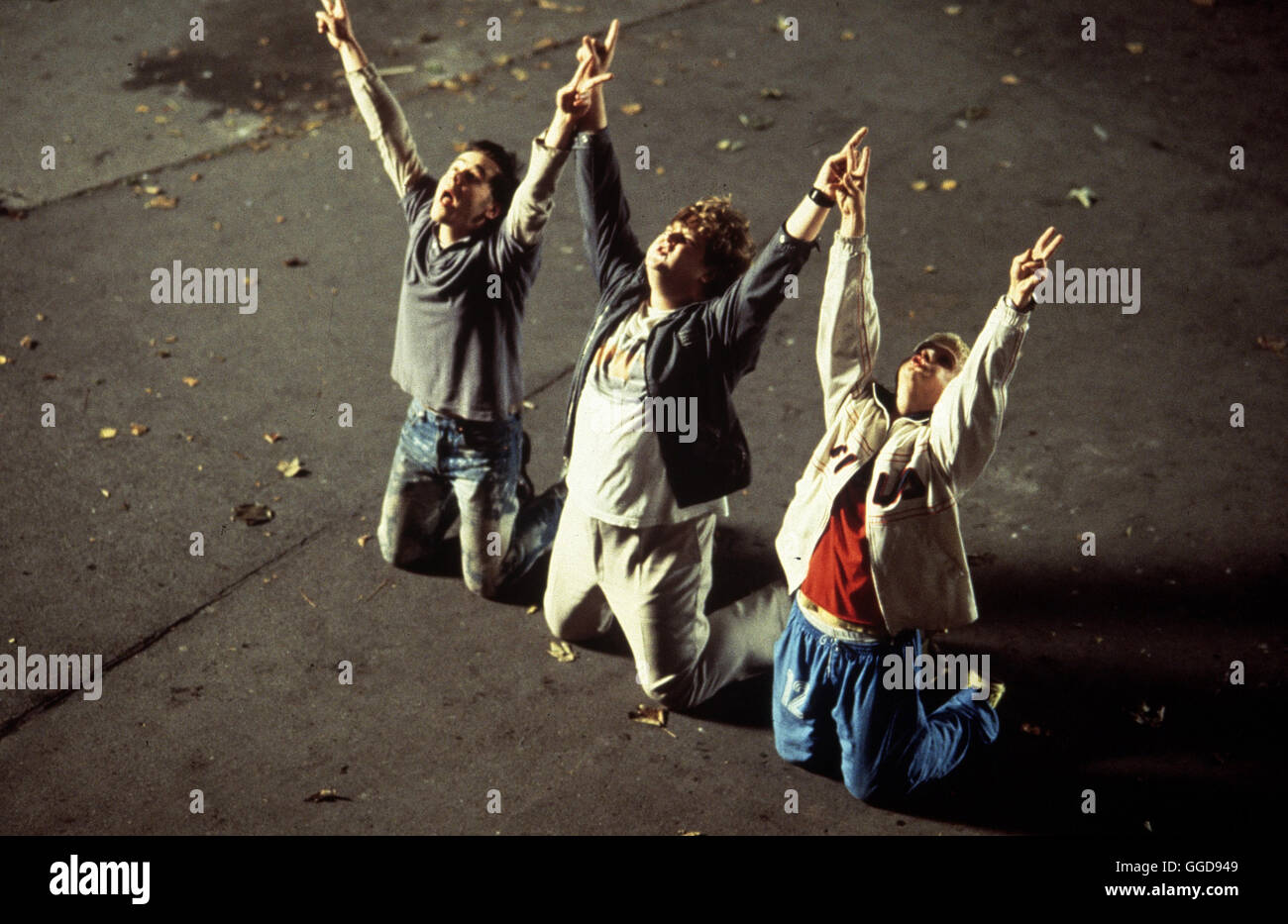 ABSOLUTE GIGANTEN / D 1999 / Sebastian Schipper FRANK GIERING (Floyd), ANTOINE MONOT JR. (Walter), FLORIAN LUKAS (Ricco)-Regie: Sebastian Schipper Stockfoto