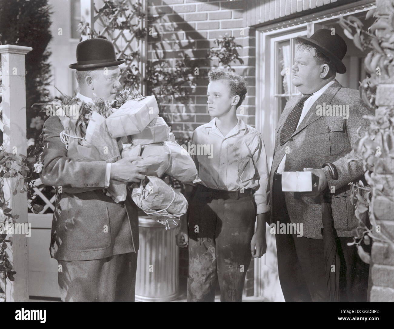 SCHRECKEN ALLER SPIONE / Air Raid Wardens USA 1943 / Edward Sedgwick STAN LAUREL Und OLIVER HARDY-Regie: Edward Sedgwick aka. Air Raid Wardens Stockfoto