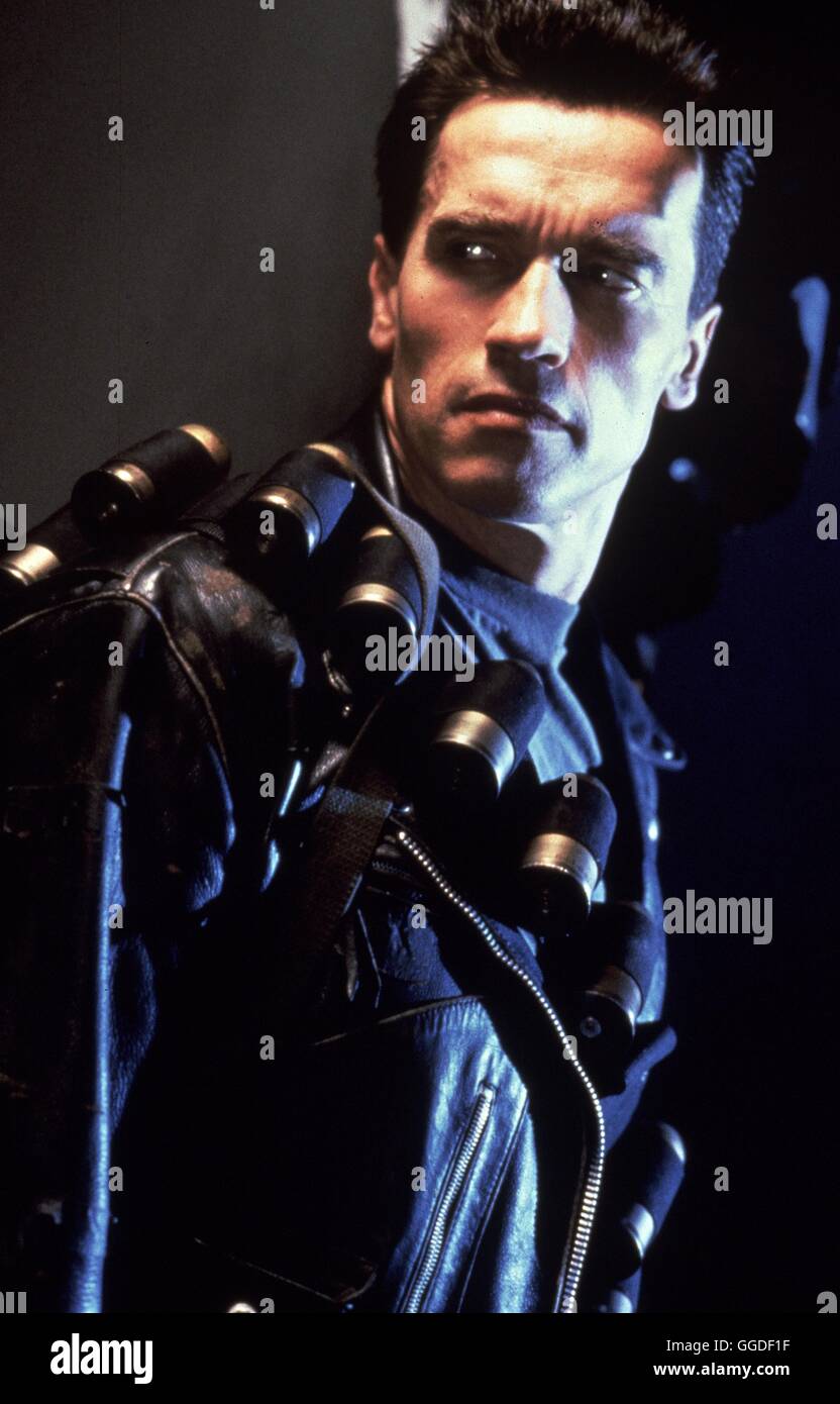 TERMINATOR II - TAG DER ABRECHNUNG / Terminator II - Urteil Tag USA 1991 / James Cameron Szene Mit ARNOLD SCHWARZENEGGER (Terminator). Regie: James Cameron aka. Terminator II - Tag des jüngsten Gerichts Stockfoto