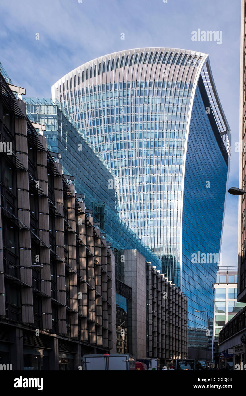 20 Fenchurch Street (Walkie-Talkie) Gebäude, London, England, U.K Stockfoto