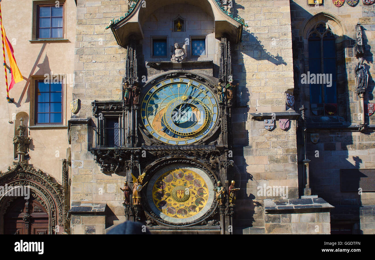 Prager Orloj Stockfoto