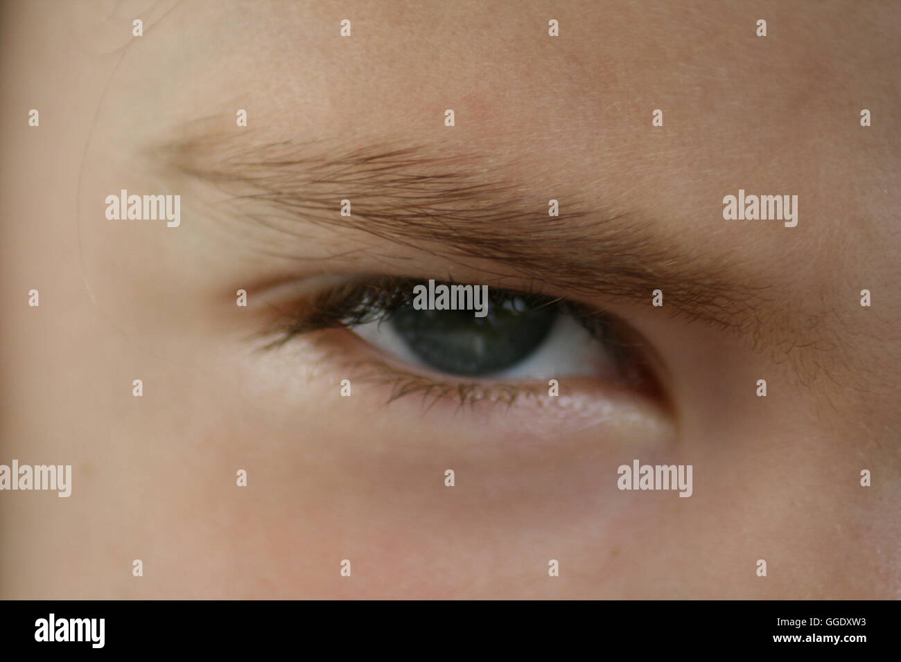 Nahaufnahme von Mädchen Auge Stockfoto