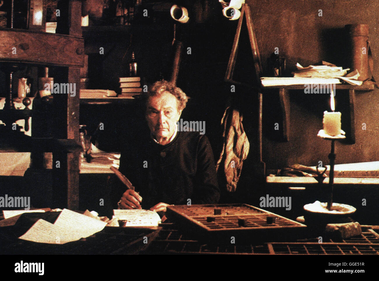 FLUCHT NACH VARENNES / La Nuit de Varennes Frankreich/Italien 1982 / Ettore Scola JEAN-LOUIS BARRAULT als Nicolas Edme Restif De La Bretonne, in "Flucht Nach Varennes", 1982 / Regie: Ettore Scola aka. La Nuit de Varennes Stockfoto