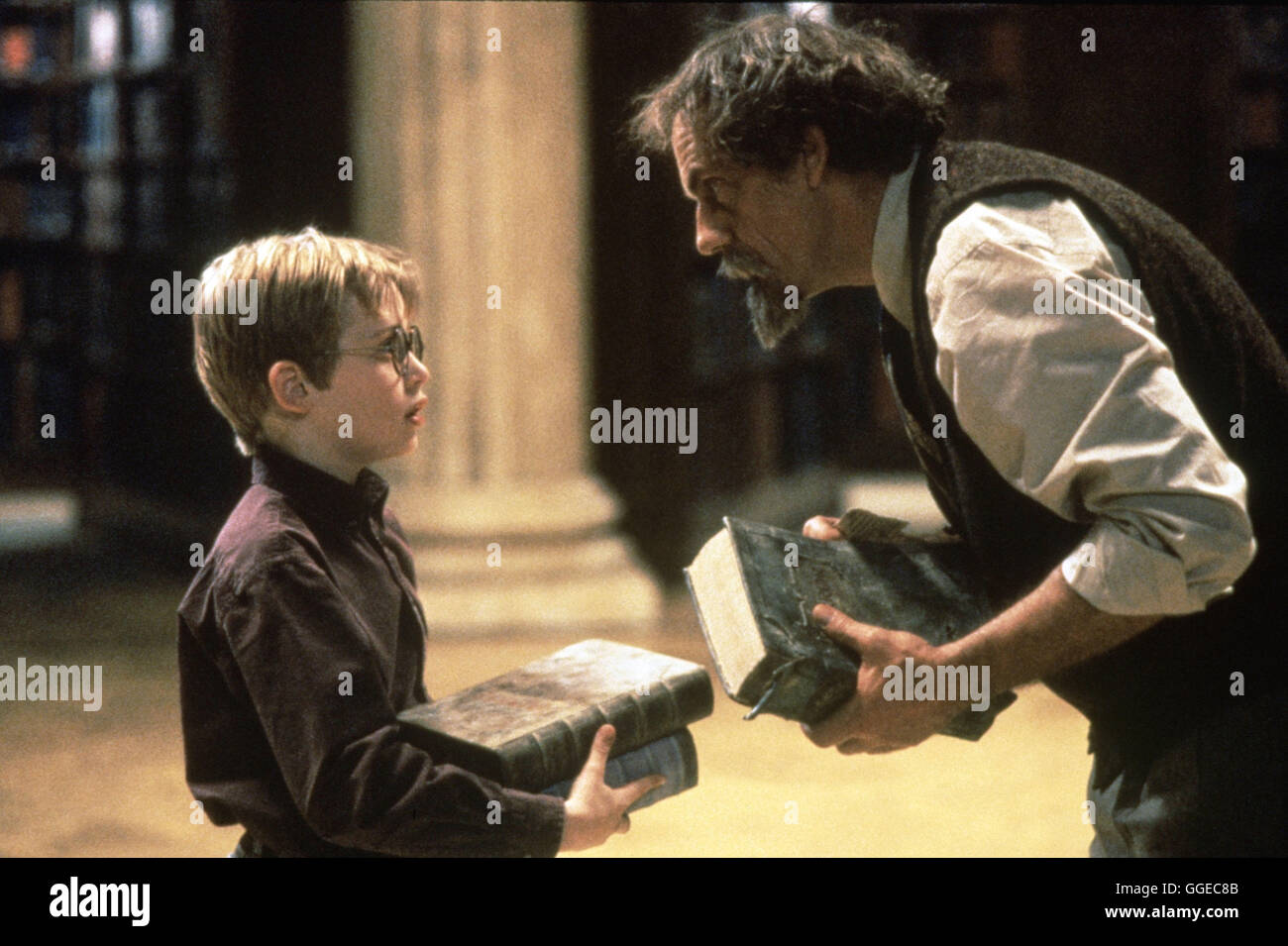 RIECHIES FANTASTISCHE REISE IN sterben ZUKUNFT / The Pagemaster USA 1994 / Joe Johnston, Maurice Hunt Szene Mit MACAULY CULKIN als Angsthase Richard Tyler Und CHRISTOPHER LLOYD als Pagemaster Mr Dewey Regie: Joe Johnston, Maurice Hunt aka. Der Pagemaster Stockfoto