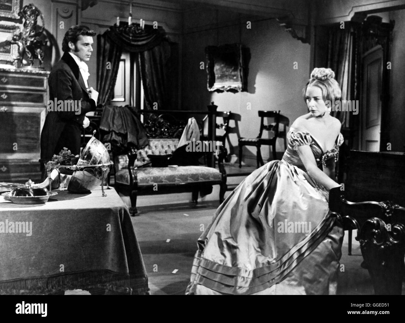 NUR WENIGE SIND AUSERWÄHLT / Song Without End USA 1959 / Charles Vidor, George Cukor Szene Mit DIRK BOGARDE (Franz Liszt) Und GENEVIEVE PAGE (Gräfin Marie). Regie: Charles Vidor, George Cukor aka. Lied ohne Ende Stockfoto