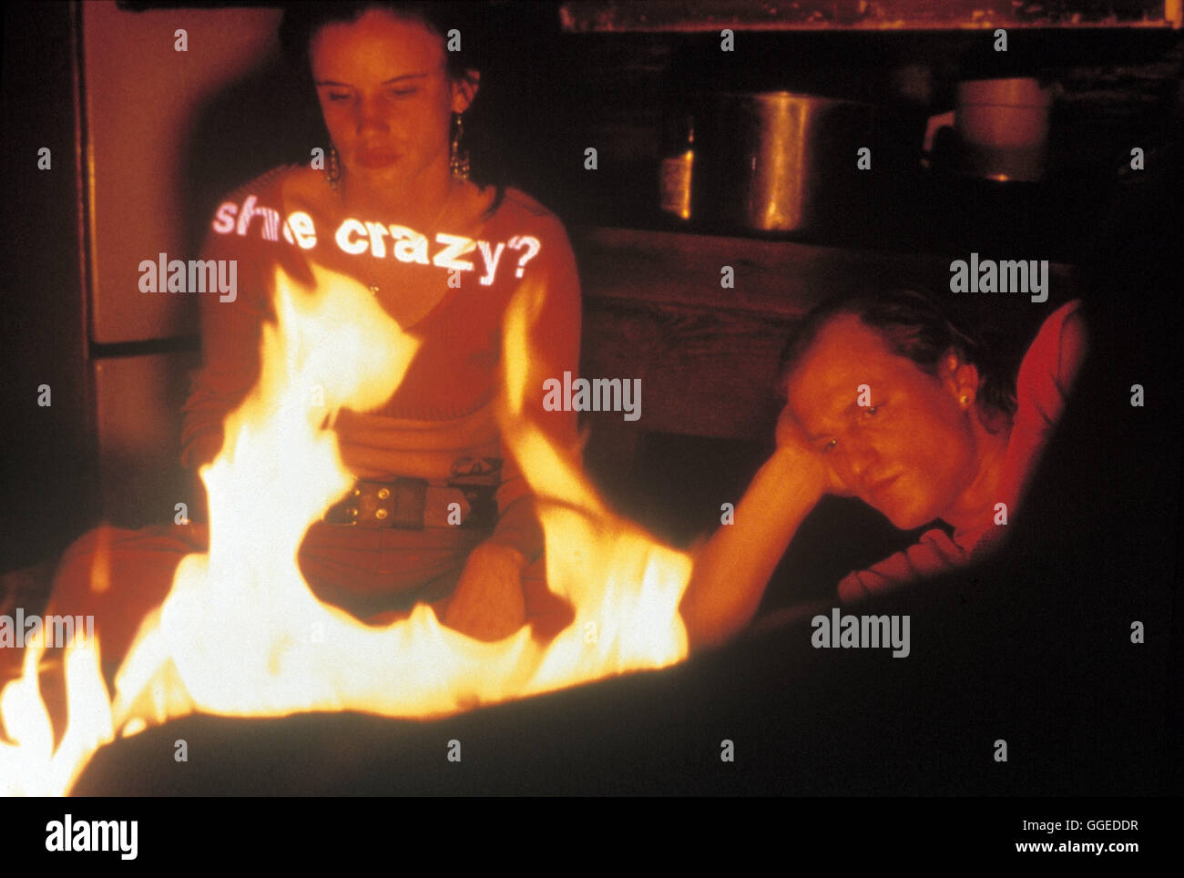 NATURAL BORN KILLERS / USA 1994 / Oliver Stone Szene Mit JULIETTE LEWIS (Mallory Knox) Und WOODY HARRELSON (Mickey Knox). Regie: Oliver Stone Stockfoto