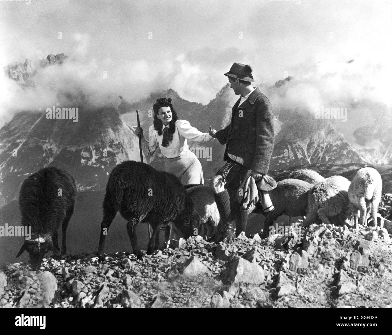 DER HOCHTOURIST / Deutschland 1942 / Adolph Schlyßleder MARGOT HIELSCHER (Lore), KURT MÜLLER-GRAF (Lindenburg) Regie: Adolph Schlyßleder Stockfoto