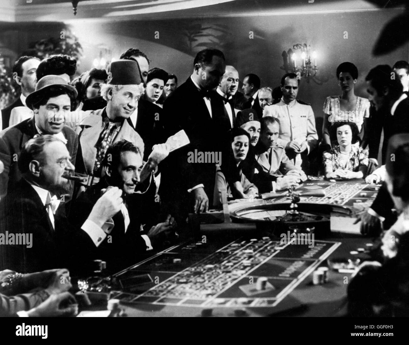 EINE NACHT IN CASABLANCA / eine Nacht in Casablanca USA 1946 / Archie Mayo Filmszene Mit HARPO Und CHICO MARX, aus "A Night in Casablanca", 1946-Regie: Archie Mayo aka. Eine Nacht in Casablanca Stockfoto