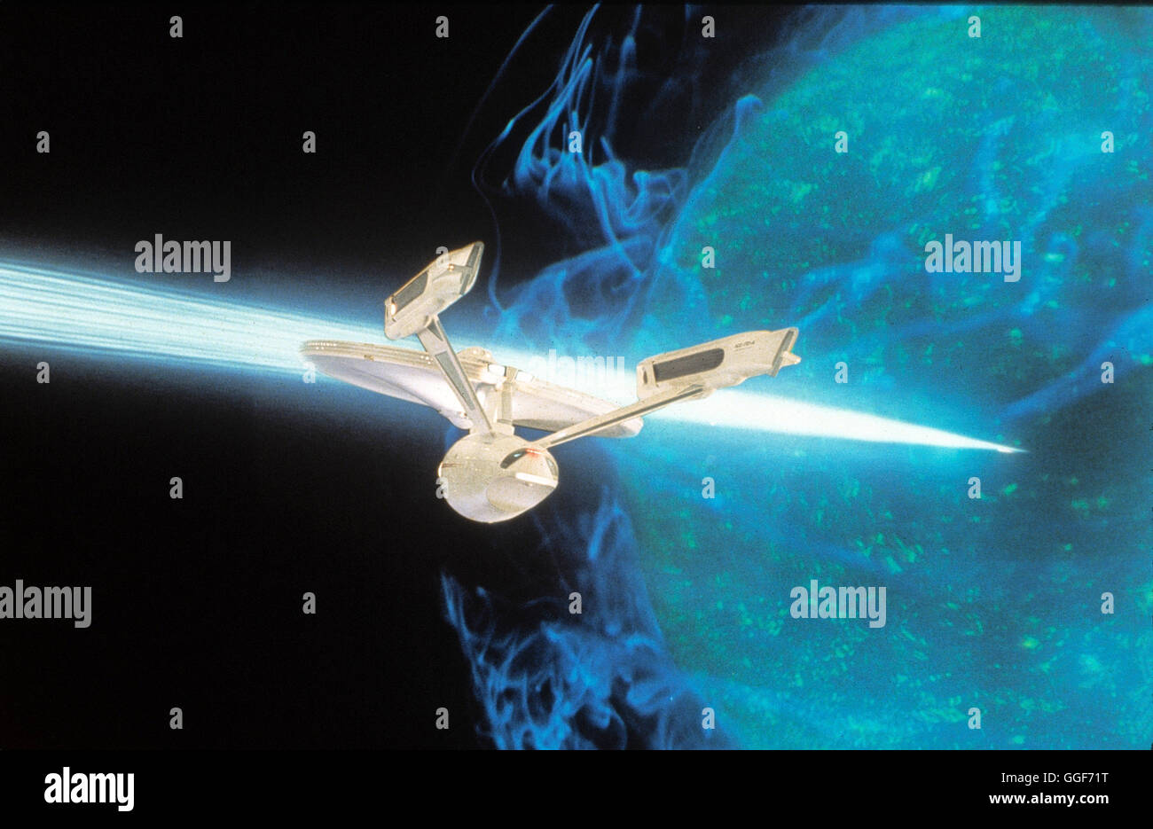 STAR TREK V - AM RANDE DES UNIVERSUMS / Star Trek V - The Final Frontier USA 1989 / William Shatner RAUMSCHIFF ENTERPRISE, "Star Trek V - bin Rande des Universums", 1989. / Regie: William Shatner aka. Star Trek V - The Final Frontier Stockfoto