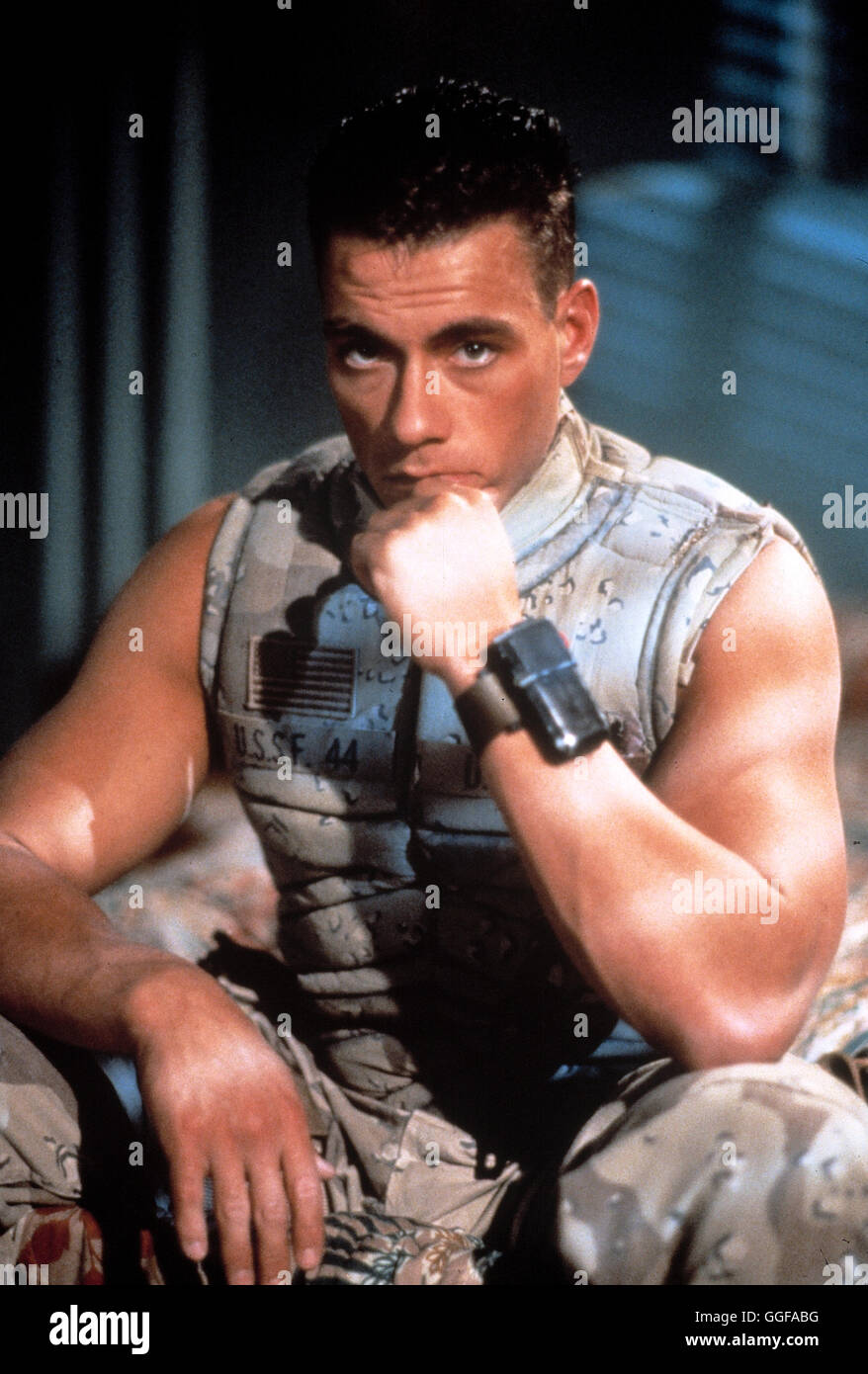 UNIVERSAL SOLDIER / Universal Soldier USA 1992 / Roland Emmerich JEAN CLAUDE VAN DAMME (Luc Deveraux) Regie: Roland Emmerich aka. Universal Soldier Stockfoto